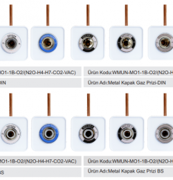 MEDICAL GAS OUTLETS WITH PLASTIC BOX FLUSH MOUNTED TYPE - DIN / BS